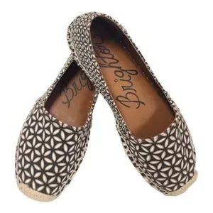 Brighton Shoes Brighton Rattan Black Floral Espadrilles Slip On Flat Shoe Size 6 Poshmark